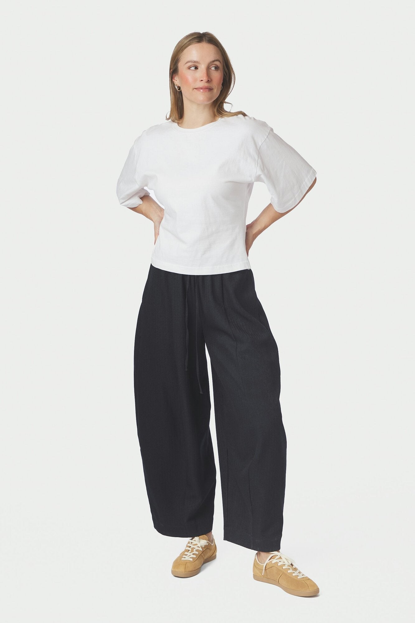 Eveline Pinstripe bukser - Navy